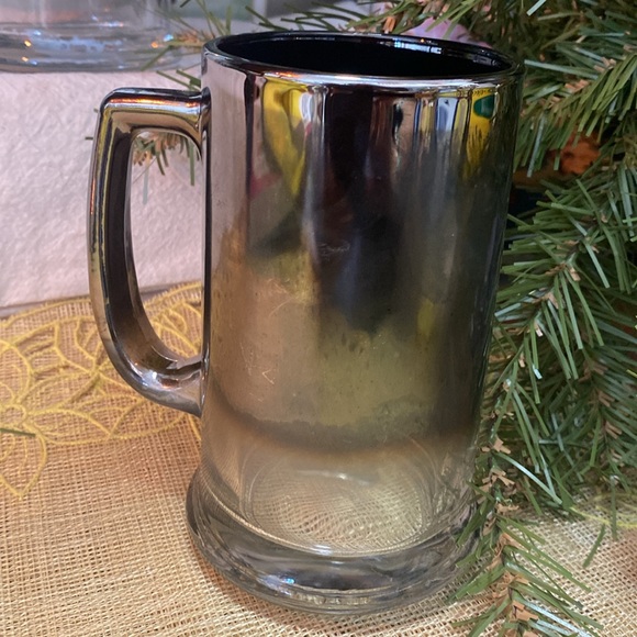 COPY - Budweiser Glass Beer Stein Silver to Smoked Glass 1997 - Picture 3 of 3